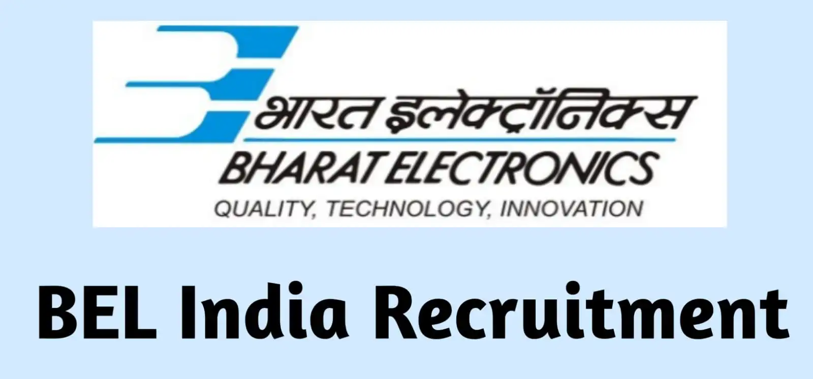 BEL India Recruitment 2022