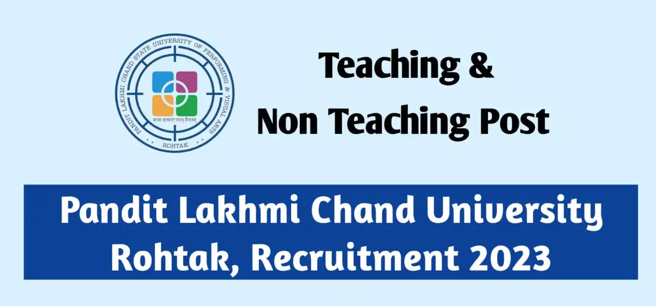 Pandit Lakhmi Chand University Rohtak Recruitment