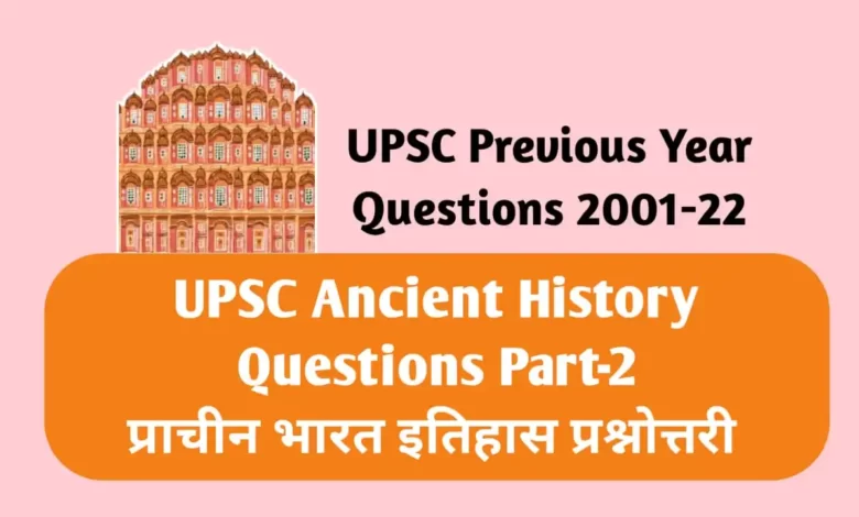 UPSC Ancient History PYQ Part-2
